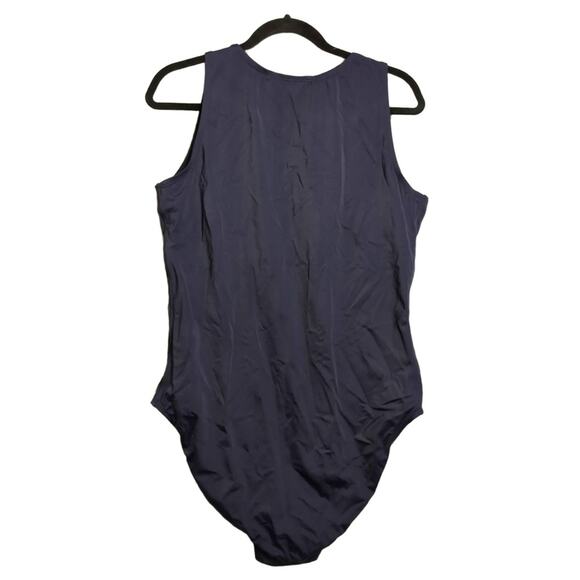 NWT Andie Navy Recycled Stretch Comfortable Malibu One-Piece Swimsuit XXXL - Picture 3 of 8